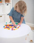 Sensory play - transparant color shells