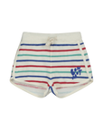 Bonmot - terry shorts - multicolor stripes - ivory