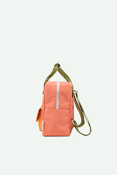 Sticky Lemon - small backpack - farmhouse - flower pink