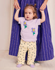 Bobo Choses - baby pansy flower t-shirt - Lavender