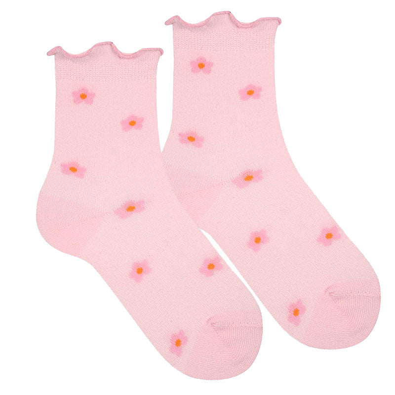 Condor - 2pack floral socks - 20.362/4 500 - pink