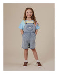 Goldie + Ace - burton vintage denim short overalls - washed blue