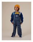 Goldie + Ace - blake vintage denim overalls - washed blue