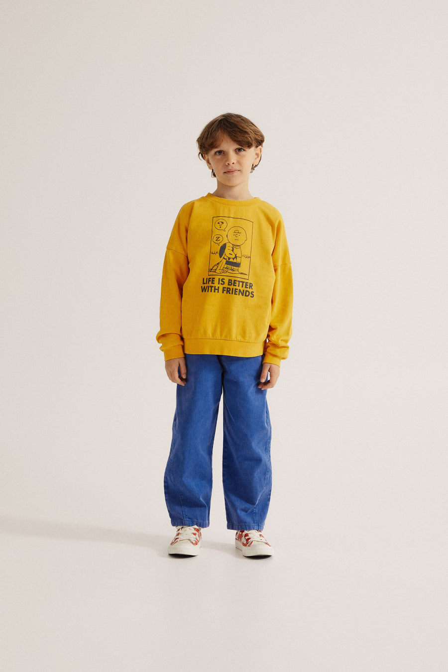 The Campamento - Blue washed kids trousers - Blue