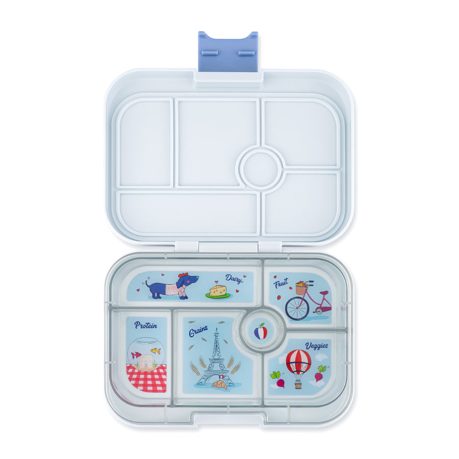 Yumbox  - original 6 - Hazy grey - Paris tray