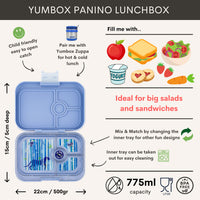 Yumbox  - Panino 4 - Hazy grey - Panter tray