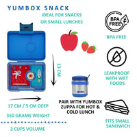 Yumbox - snack 3 - true blue space / rocket tray