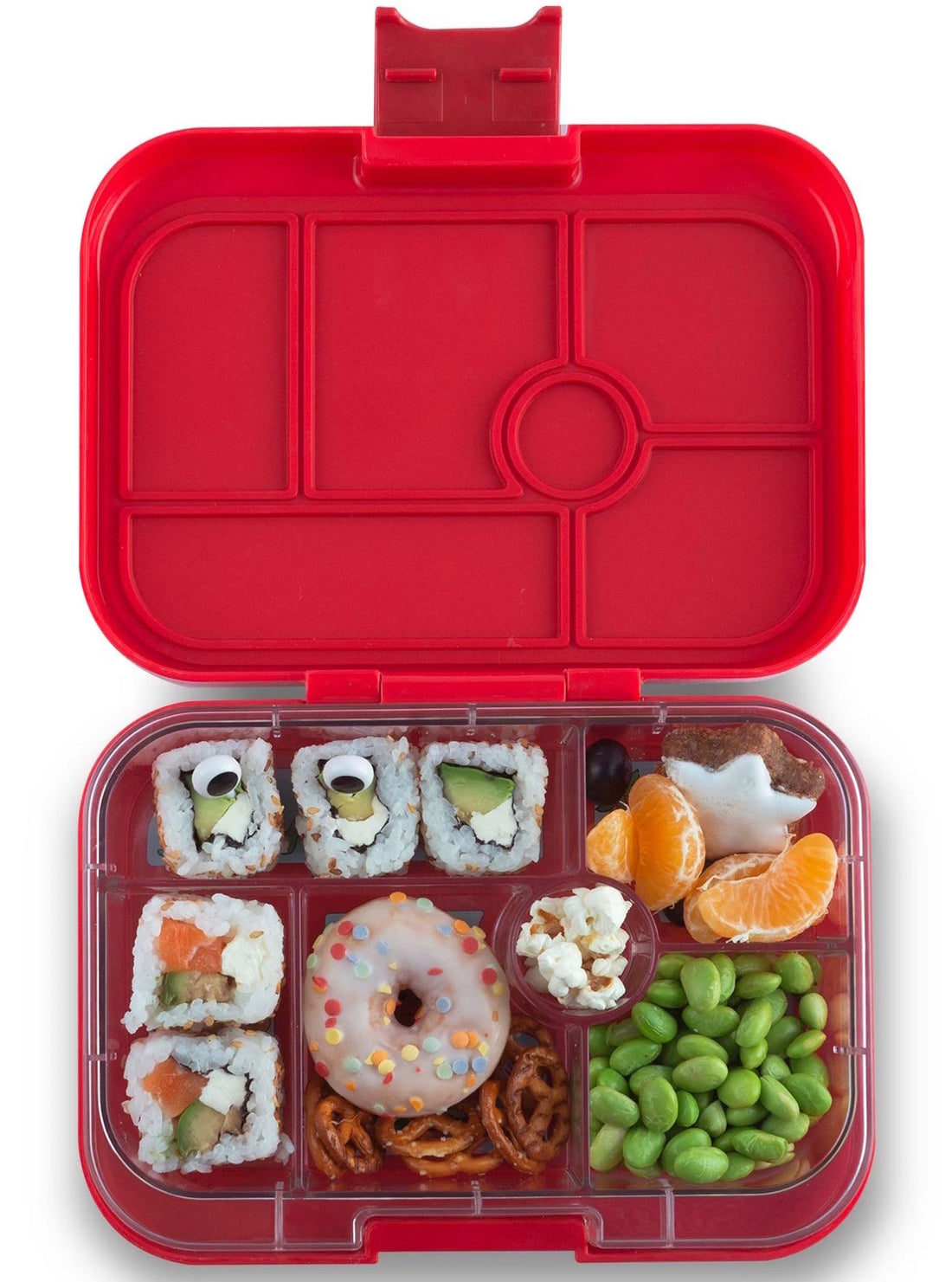 Yumbox - original 6 - wow red / funny monsters tray