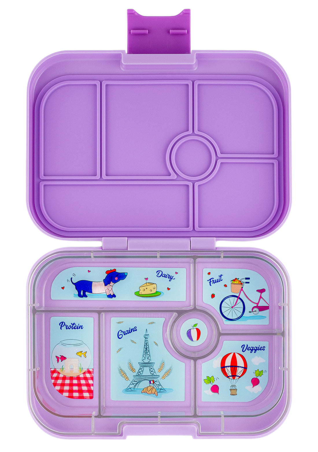 Yumbox - original 6 - lulu purple / paris tray