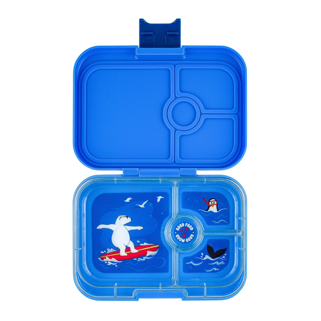Yumbox  - Panino 4 - Surf Blue - Polar bear