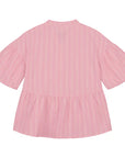 Charlie Petite - isabelle dress - pink/white stripes