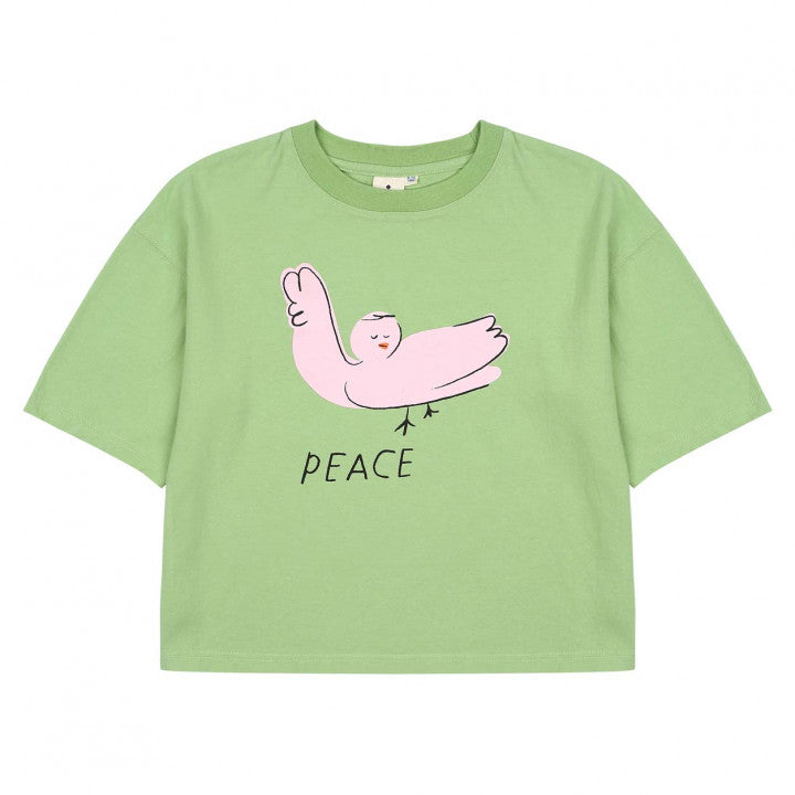 Jelly Mallow - peace t-shirt - green