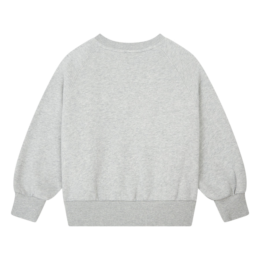 Hundred Pieces - cotton sweat - smiley - heather grey