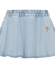 Charlie Petite - lianne denim skirt - light snow wash