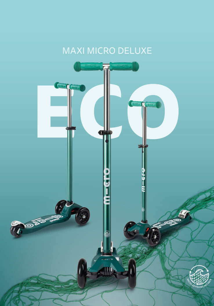 Micro Step - Scooter Maxi Micro deluxe led - eco green
