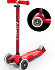 Micro Step - Scooter Maxi Micro deluxe led - red
