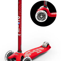 Micro Step - Scooter Maxi Micro deluxe led - red
