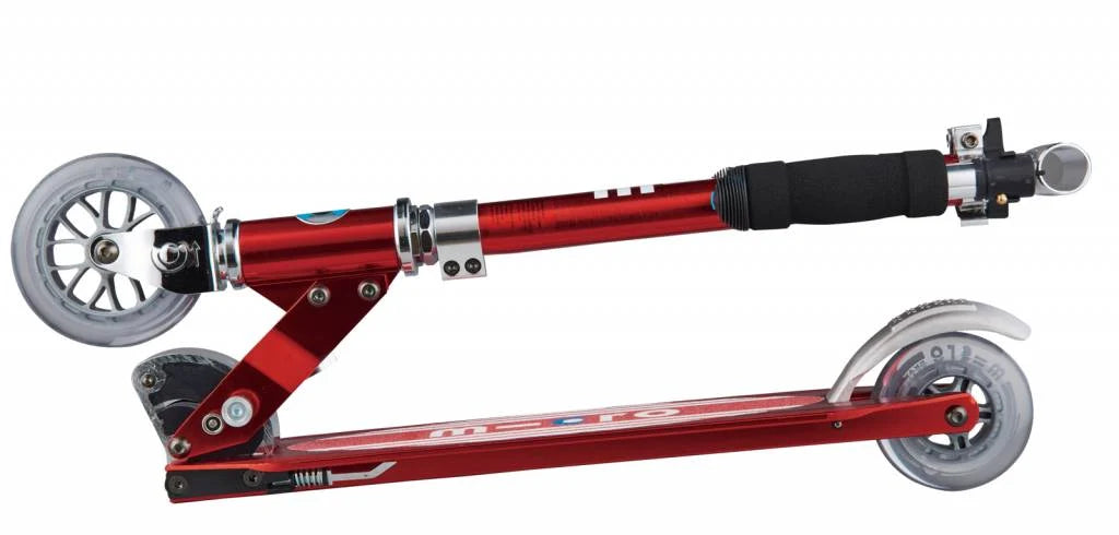 Micro Step - foldable Scooter Micro sprite - red stripe