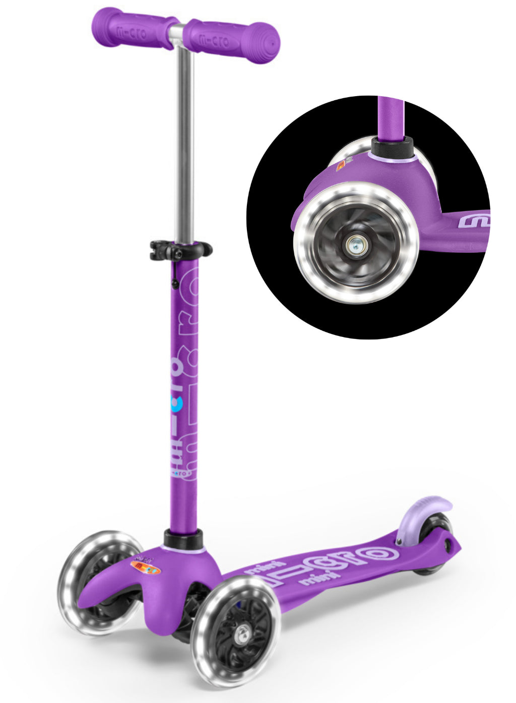 Micro Step - Scooter Mini Micro deluxe led - purple