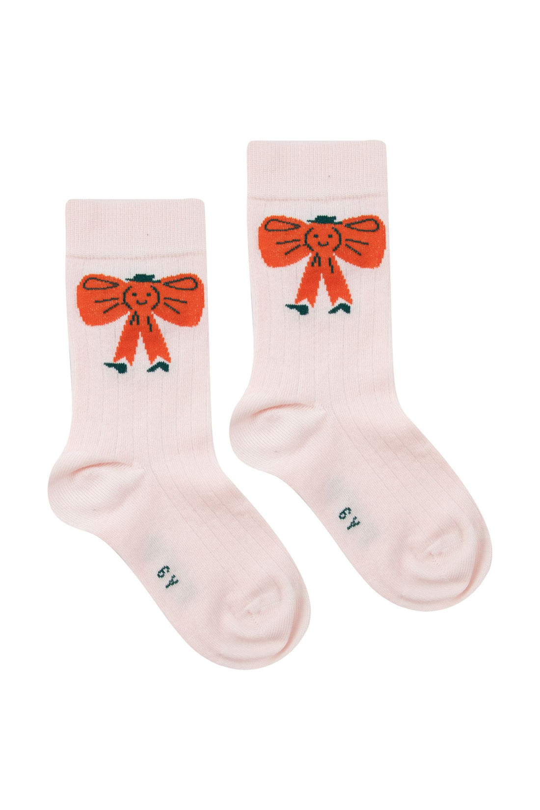Tiny Cottons - bow socks - soft pink