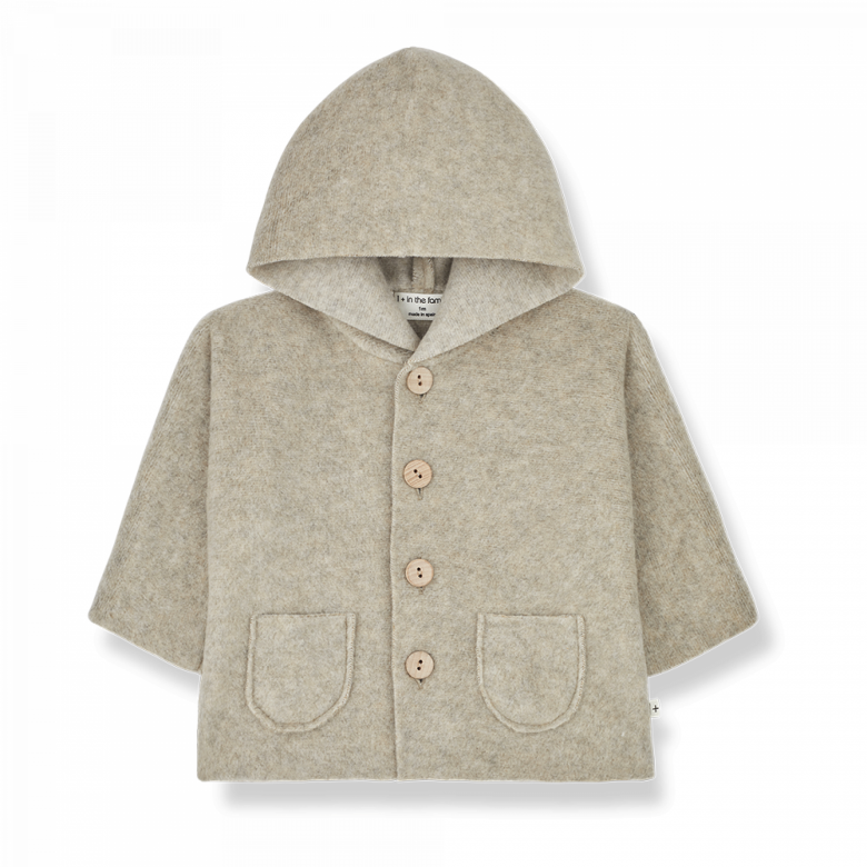 1+ in the family - ayala - soft bamboo jacket - beige