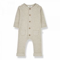 1+ in the family - Marie - rib jumpsuit - oatmeal