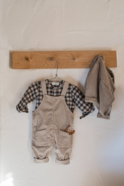 1+ in the family - pieter - corduroy overalls - taupe