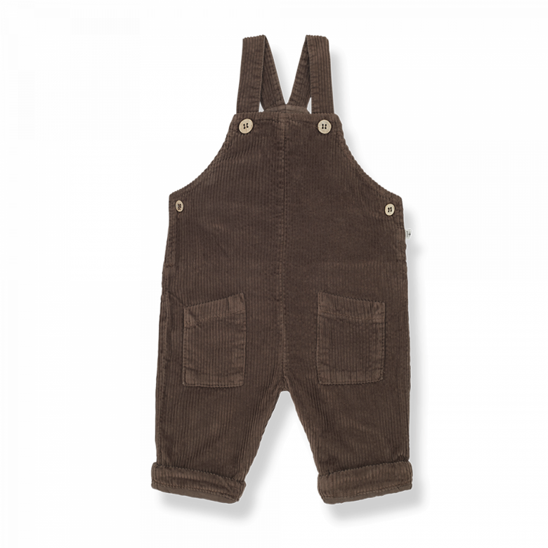 1+ in the family - pieter - corduroy overalls - earth