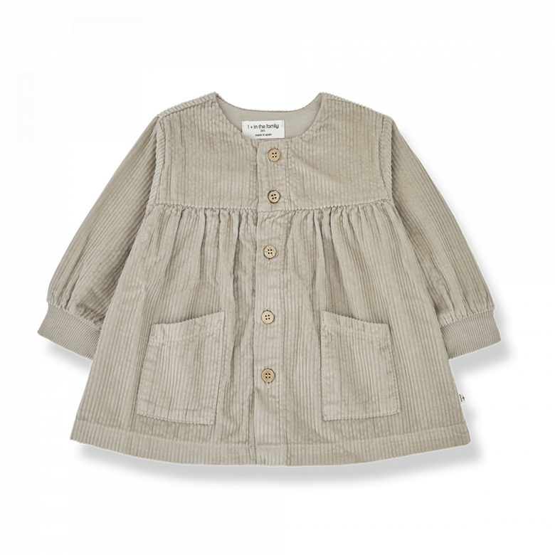 1+ in the family - silke - corduroy dress - taupe