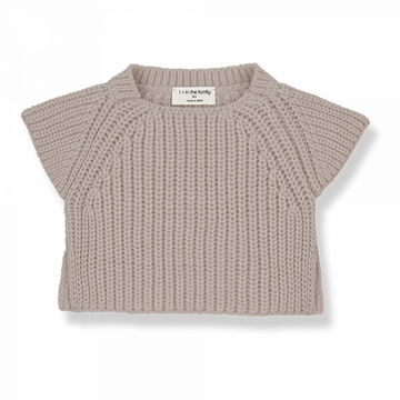 1+ in the family - indy - knit vest - nude