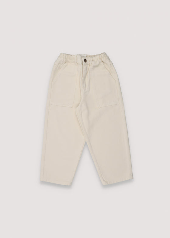 The new society - woodland denim pant patch - natural