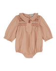 Emile et Ida - baby romper embrodery - rose