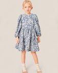 Mipounet - SPECIAL US clementine jacquard dress OVER THE KNEE VERSION - blue