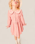 Mipounet - carine corduroy dress - coral