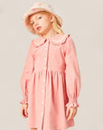 Mipounet - carine corduroy dress - coral