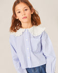 Mipounet - camille popelin blouse - blue