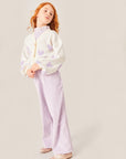 Mipounet - diana corduroy wide pant - mauve