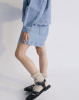 The New Society - Niobe - denim short - mid blue