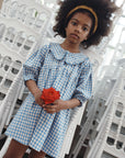 Emile et Ida - kids - dress - vichy lagon