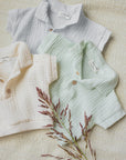 1+ in the family - guido - muslin polo - pale aqua