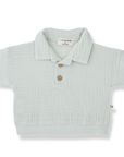 1+ in the family - guido - muslin polo - pale aqua