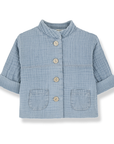 1+ in the family - adriano - muslin denim jacket - washed blue