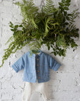 1+ in the family - adriano - muslin denim jacket - washed blue