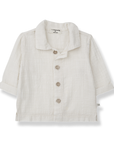 1+ in the family - ernest - textured muslin shirt - ecru