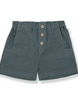 1+ in the family - inaki - poplin shorts - petroleum