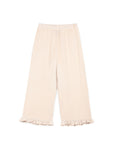 Mipounet - elise muslin ruffle pant - ecru