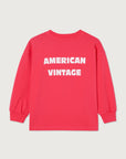 American Vintage - fizvalley longsleeve - framboise vintage