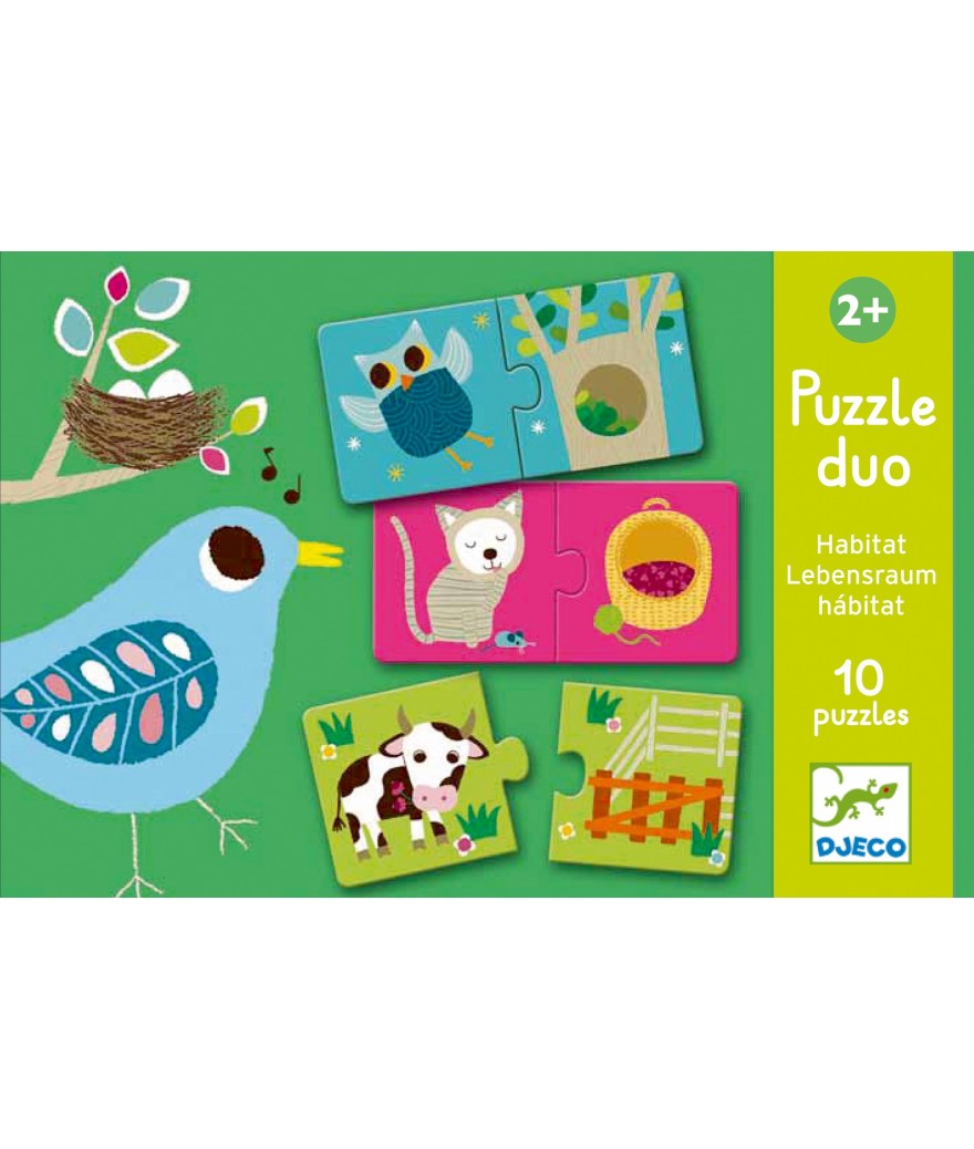 Djeco - puzzle - duo - habitat
