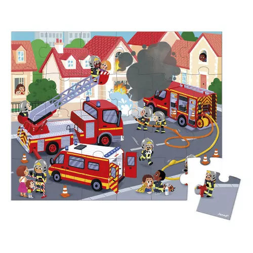 Janod - fireman puzzle - 24 pcs
