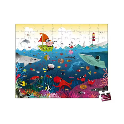 Janod - underwater world puzzle - 100 pcs